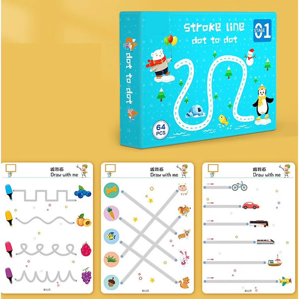 Magical Dot-to-Dot Tracing Workbook for Kids