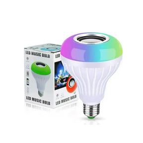 LED RGB Music Bulb with Integrated Bluetooth Speaker & Remote